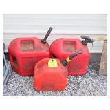 Three Fuel Cans
