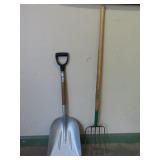 Scoop Shovel and Garden Fork