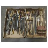 Assorted Files, Chisels, and Vise