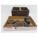 Scale Weights & Wooden Box