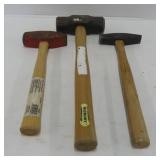 Three Assorted Hammers