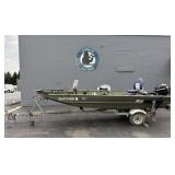 14ft Aluminum Jon Boat With Trailer