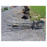 Metal Windmill Yard Decor