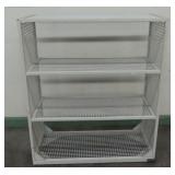 Metal Mesh Shelving Unit