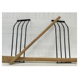 Wooden Handles and Metal Wall Organizers