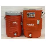 Rubbermaid And Igloo Water Coolers