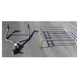 Trailer Frame and Metal Rack