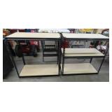 Pair of Metal Shelving Units