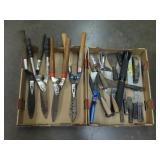 Assorted Cutting Tools and Hand Tools