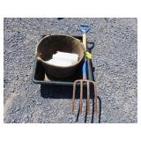 Garden Cart and Tools