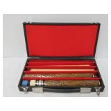 Pool Cues in Case