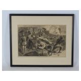 Framed Rebel Trenches Print