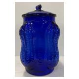 Cobalt Blue Glass Jar
