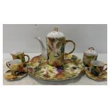 Fruit Decorated Tea Set