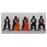 Black Americana Ceramic Musician Figures