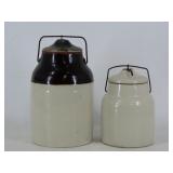 Monmouth Illinois Stoneware Canisters
