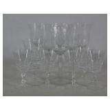 Etched Crystal Stemware