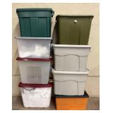 Plastic Storage Totes and Packing Supplies