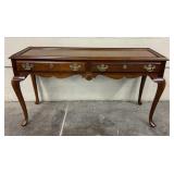 Queen Anne Style Two Drawer Writing Table