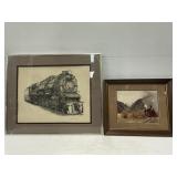 Framed Train Prints