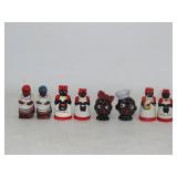 Black Americana Ceramic Salt and Peppers