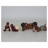 Black Americana Ceramic Salt and Peppers