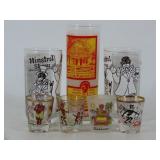 Black Americana Drinking Glasses