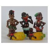 Black Americana Ceramic Salt and Peppers