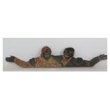Black Americana Wood Wall Rack