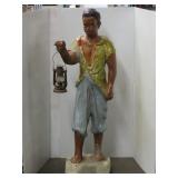 Concrete Black Americana Boy Figure