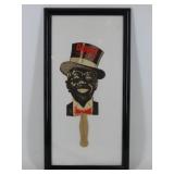 Framed Darkie Tooth Paste Fan