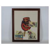 Framed Coon-Chicken Inn Display
