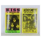 Kiss and Aerosmith Showprints