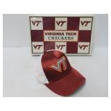 Virginia Tech Checkers and Hat
