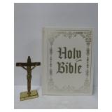 Holy Bible and Crucifix