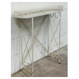 White Metal Plant Stand
