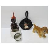 Black Americana Ashtray and Figurines