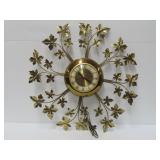 United Metal Leaf Wall Clock