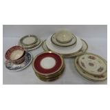 Mixed China Plates & Cups