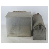 Metal Mailbox And Dairy Box