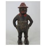 Black Americana Cast Iron Give Me a Penny Bank