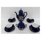 Blue Japanese Tea Set