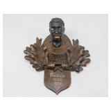 Carved Black Americana Wall Plaque