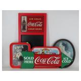 Coca-Cola Advertising Signs and Trays