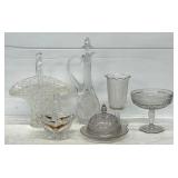 Assorted Cut Glass Tableware