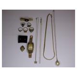 Ruby Earrings & Gold Fill Jewelry