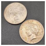 1922 Peace Silver Dollars (2)