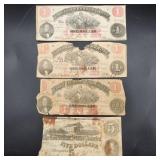 $1 1862 VA Treasury Notes + $5 1863 CSA Note