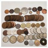 Foreign Coins Incl Silver 1780 1/2 Real