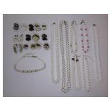 Vintage Glass Beaded Necklaces etc
